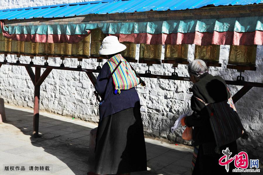 The Tashilhunpo monastery is the traditional seat of successive Panchen Lamas, the second highest ranking Lama in the Gelupa sect of Tibetan Buddhism. It is located next to Shigatse, the second-largest city in Tibet. Founded in 1447, it has established a high prestige among pilgrims. Many monks also yearn for this sacred place, for the unique way of learning sutras. Located on a hill, the name of the monastery, Tashilhunpo, means "heap of glory".[China.org.cn]