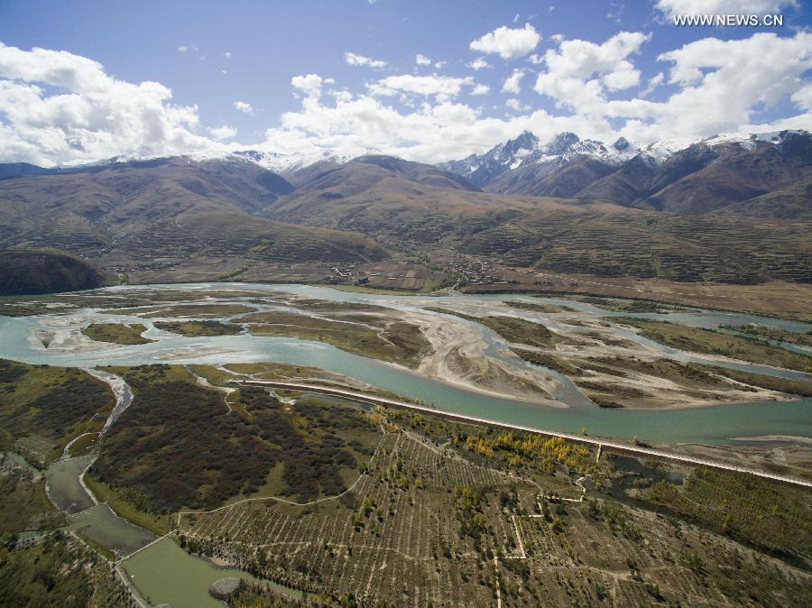 Scenery of Yalong Lingka wetland park in SW China