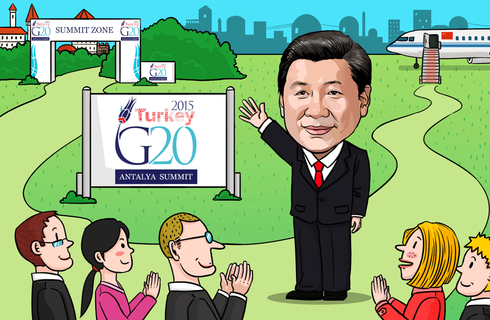 Cartoon commentary, President Xi’s at G20 Summit①: Contributing Chinese wisdom to G20
