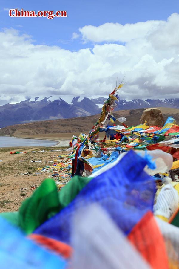 Sacred mountain, lake in Tibet