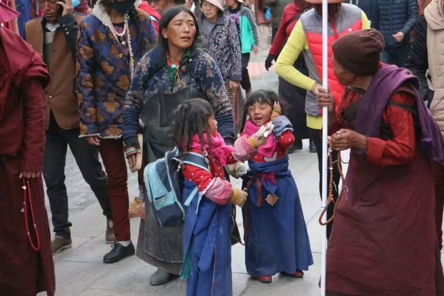 This year, the ticket price for the Potala Palace was reduced from 200 yuan per person to 100 yuan from November 1st, and tourists could purchase tickets on the day of their visit via ID cards without making a prior appointment. [Photo by Pu Wenbo]