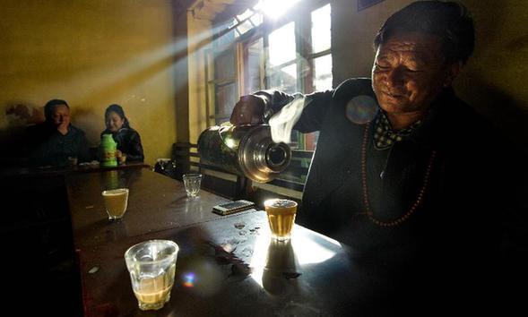 In Tibet, sweet tea is just like Tibetan people